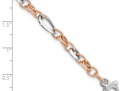 14K White/Rose Gold Bracelets Style FB1970 - Classique Jewelry Inc.