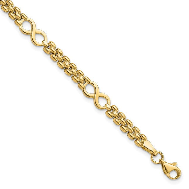 14k Yellow Gold Bracelets Style FB1973 - Classique Jewelry Inc.