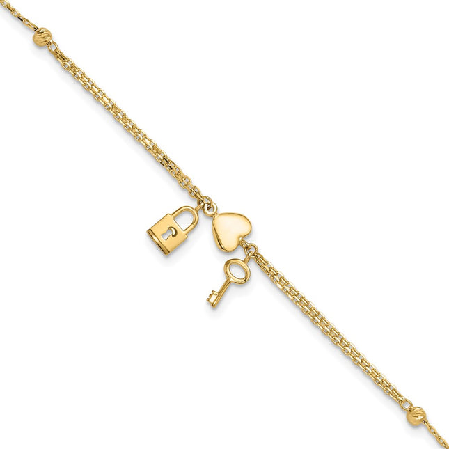 14k Yellow Gold Bracelets Style FB1979 - Classique Jewelry Inc.