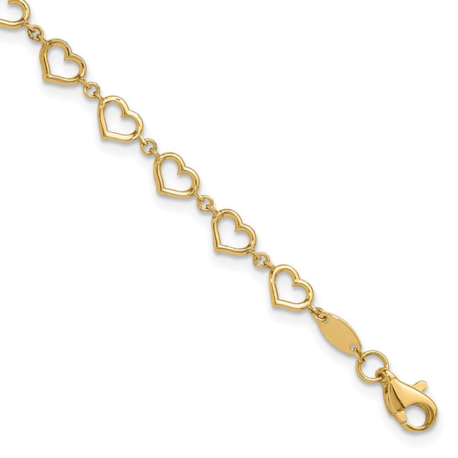 14k Yellow Gold Bracelets Style FB1980 - Classique Jewelry Inc.