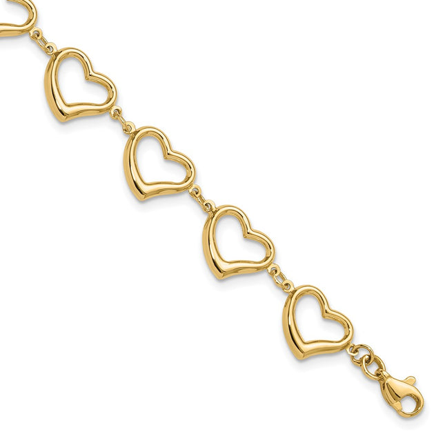 14k Yellow Gold Bracelets Style FB1981 - Classique Jewelry Inc.