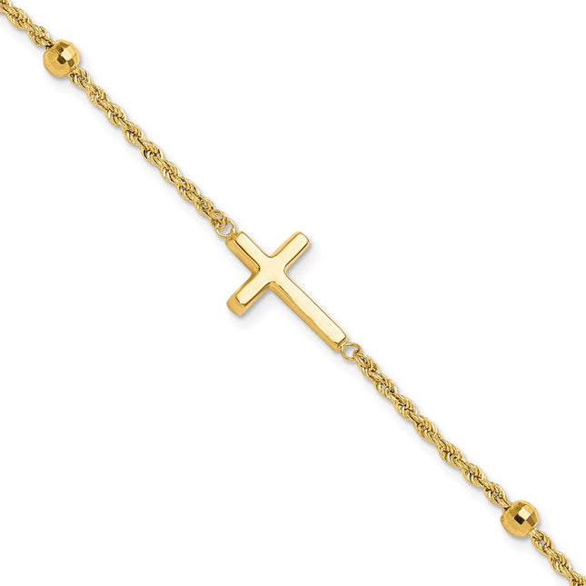 14k Yellow Gold Bracelets Style FB1989 - Classique Jewelry Inc.