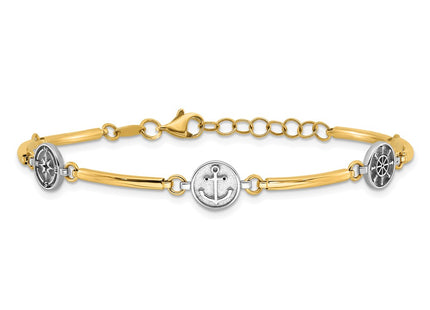 14k Two-tone Bracelets Style FB1990 - Classique Jewelry Inc.