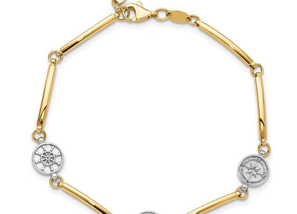 14k Two-tone Bracelets Style FB1990 - Classique Jewelry Inc.