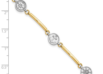 14k Two-tone Bracelets Style FB1990 - Classique Jewelry Inc.