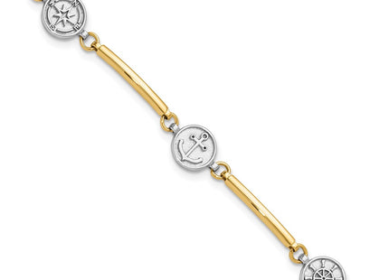 14k Two-tone Bracelets Style FB1990 - Classique Jewelry Inc.
