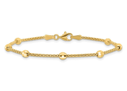 14k Yellow Gold Chain Bracelets Style FB1993 - Classique Jewelry Inc.