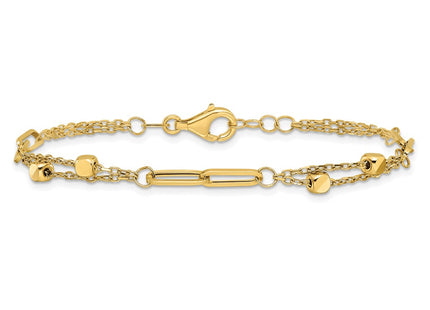 14k Yellow Gold Bracelets Style FB1996 - Classique Jewelry Inc.