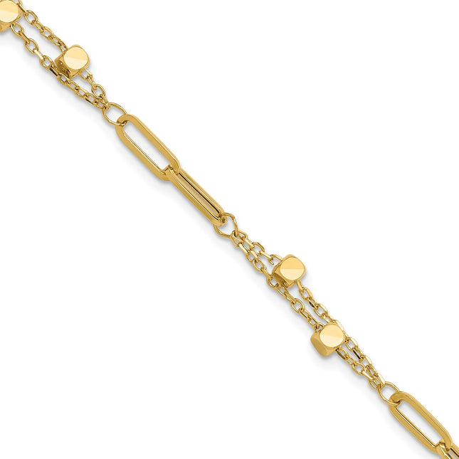 14k Yellow Gold Bracelets Style FB1996 - Classique Jewelry Inc.
