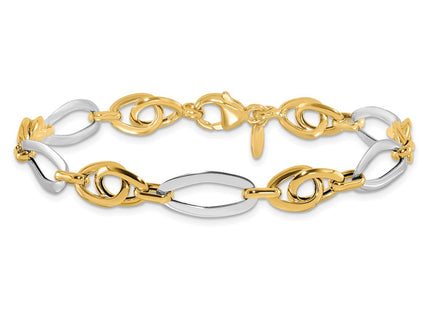 14k Two-tone Bracelets Style FB2009 - Classique Jewelry Inc.