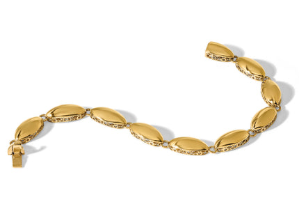 14k Polished Fancy Oval Link 7. Bracelet, 7.5 x 8.2mm