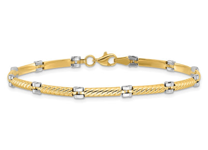 14k Two-tone Bracelets Style FB2025 - Classique Jewelry Inc.