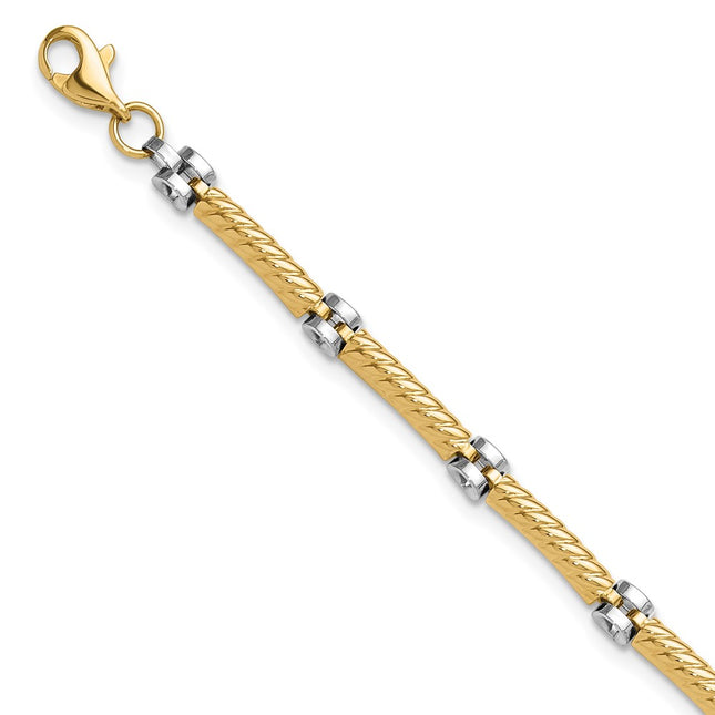 14k Two-tone Bracelets Style FB2025 - Classique Jewelry Inc.
