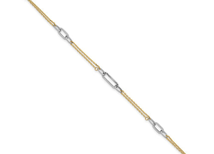 14k Two-tone Bracelets Style FB2043 - Classique Jewelry Inc.