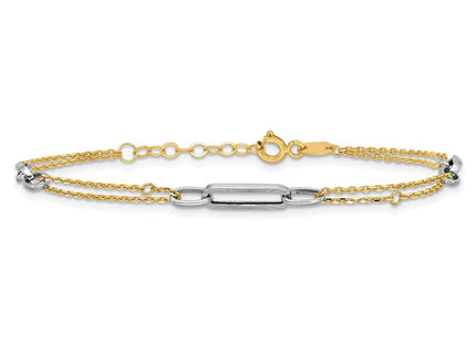 14k Two-tone Bracelets Style FB2043 - Classique Jewelry Inc.