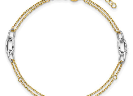 14k Two-tone Bracelets Style FB2043 - Classique Jewelry Inc.