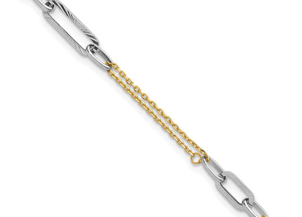 14k Two-tone Bracelets Style FB2043 - Classique Jewelry Inc.