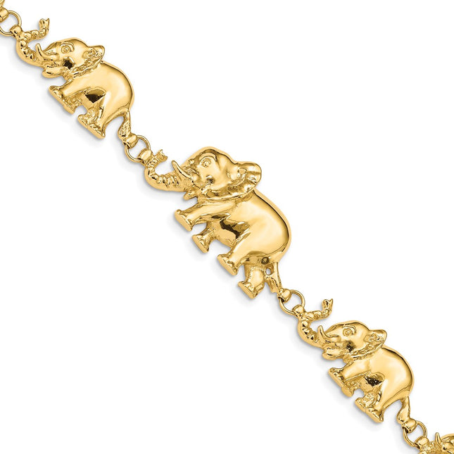 14k Yellow Gold Bracelets Style FB372 - Classique Jewelry Inc.