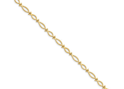 14k Yellow Gold Bracelets Style FB448 - Classique Jewelry Inc.