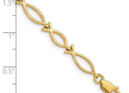 14k Yellow Gold Bracelets Style FB448 - Classique Jewelry Inc.