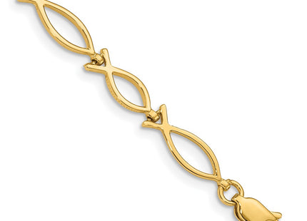14k Yellow Gold Bracelets Style FB448 - Classique Jewelry Inc.