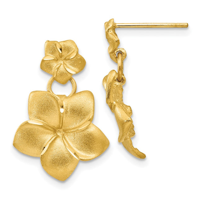 14k Yellow Gold Earrings Style FB559E - Classique Jewelry Inc.