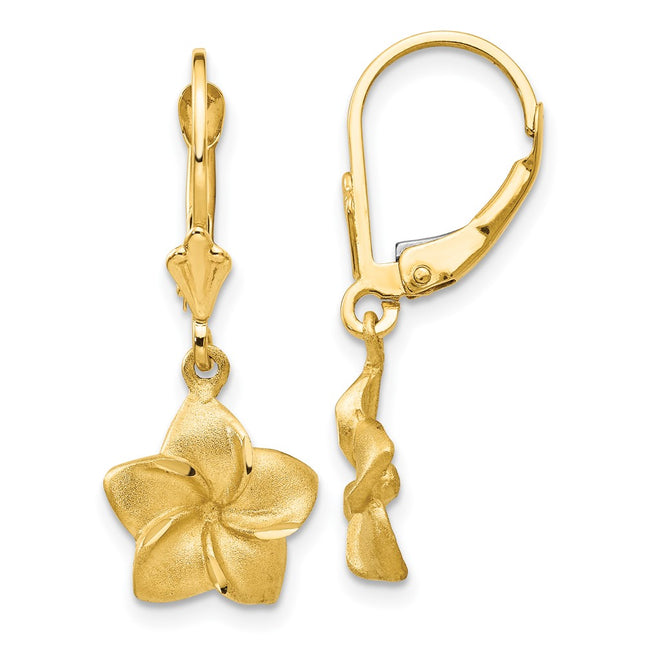 14k Yellow Gold Earrings Style FB561E - Classique Jewelry Inc.