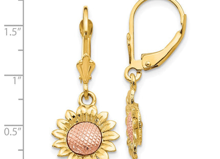 14k Two-tone Earrings Style FB577E - Classique Jewelry Inc.