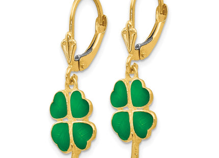 14k Yellow Gold Earrings Style FB585E - Classique Jewelry Inc.