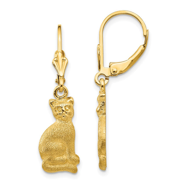 14k Yellow Gold Earrings Style FB586E - Classique Jewelry Inc.