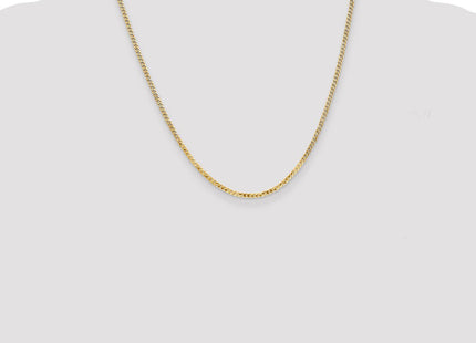 14K Flat Beveled Curb with Lobster Clasp Chain (Style FBU060-20)