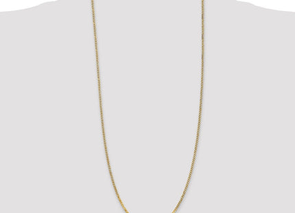 14K Flat Beveled Curb with Lobster Clasp Chain (Style FBU060-30)