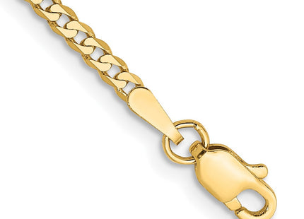 14K gold curb link chain