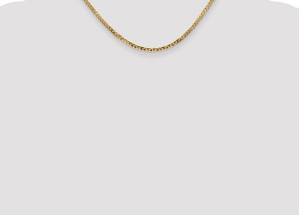 14K Flat Beveled Curb with Lobster Clasp Chain (Style FBU080-16)