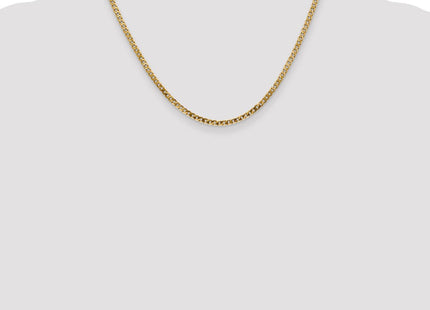 14K Flat Beveled Curb with Lobster Clasp Chain (Style FBU080-18)