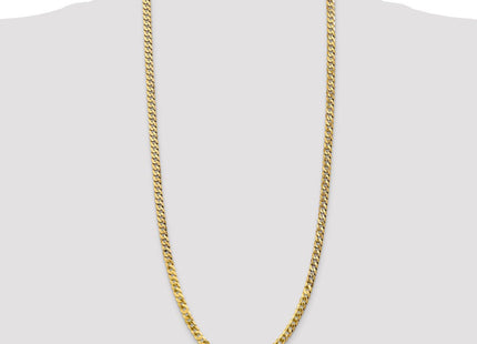 14K Flat Beveled Curb with Lobster Clasp Chain (Style FBU120-30)