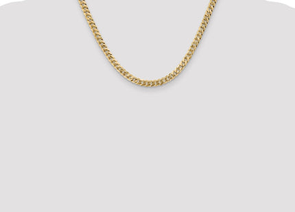 14K Flat Beveled Curb with Lobster Clasp Chain (Style FBU140-18)