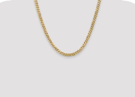 14K Flat Beveled Curb with Lobster Clasp Chain (Style FBU140-20)
