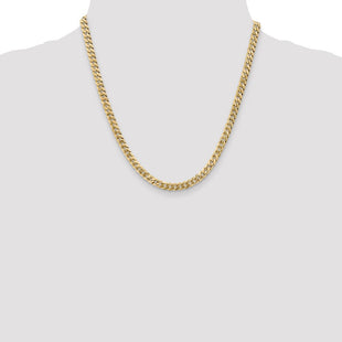14K Flat Beveled Curb with Lobster Clasp Chain (Style FBU140-20)