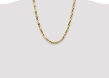 14K Flat Beveled Curb with Lobster Clasp Chain (Style FBU140-22)