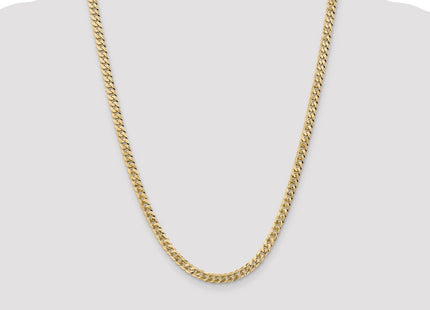 14K Flat Beveled Curb with Lobster Clasp Chain (Style FBU140-24)