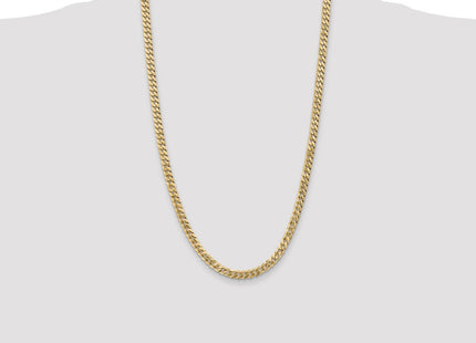 14K Flat Beveled Curb with Lobster Clasp Chain (Style FBU140-26)