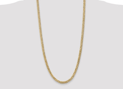 14K Flat Beveled Curb with Lobster Clasp Chain (Style FBU140-28)