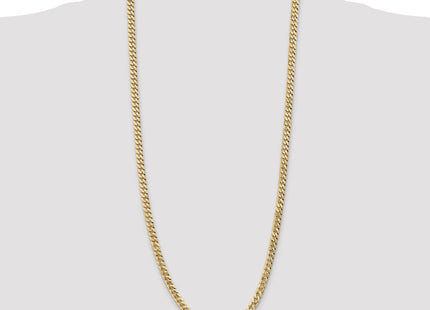 14K Flat Beveled Curb with Lobster Clasp Chain (Style FBU140-30)