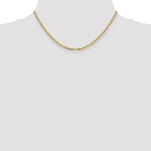 14K Concave Anchor with Lobster Clasp Chain (Style FCA065-16)
