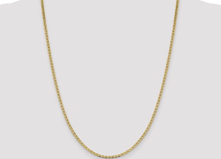14K Concave Anchor with Lobster Clasp Chain (Style FCA065-24)