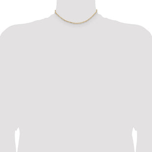 14K Flat Figaro with Lobster Clasp Chain (Style FFL050-14)