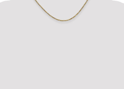14K Flat Figaro with Lobster Clasp Chain (Style FFL050-16)
