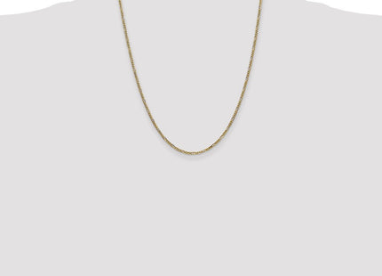 14K Flat Figaro with Lobster Clasp Chain (Style FFL050-22)