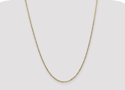 14K Flat Figaro with Lobster Clasp Chain (Style FFL050-24)